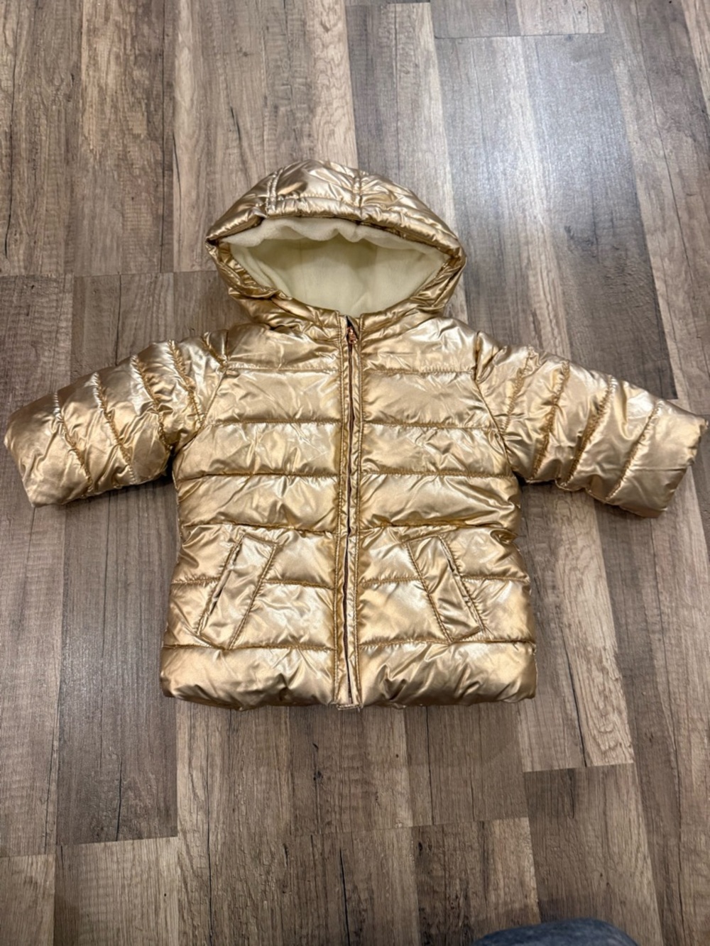 Gymboree Rose Gold Shimmer Puffer Jacket